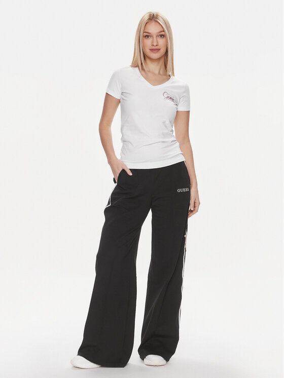 Guess Guess T-shirt W4RI55 J1314 Bijela Slim Fit