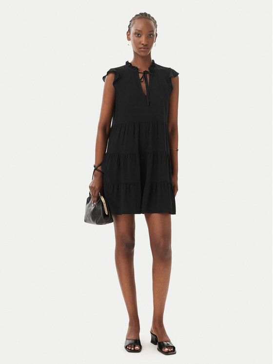 Vero Moda Vero Moda Každodenné šaty Alba 10342656 Čierna Regular Fit