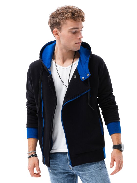 Ombre Ombre Mikina B297 Černá Regular Fit