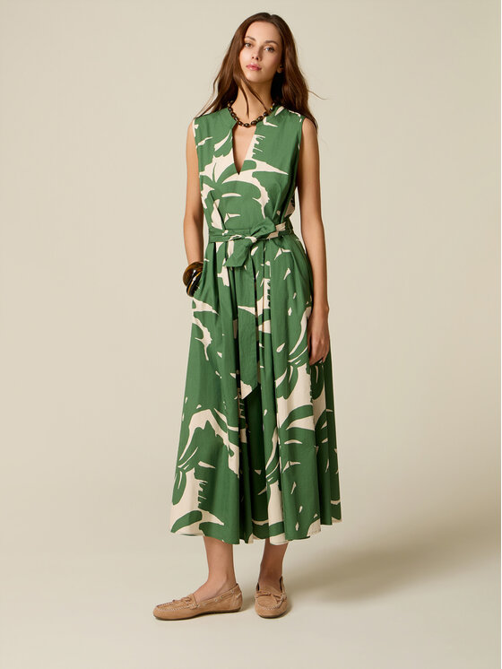 Oltre Oltre Abito da sera 7069R005064N0S5 Verde A-Line Fit