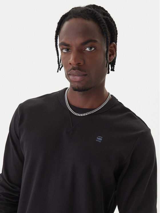 G-Star Raw G-Star Raw Majica z dolgimi rokavi Nifous D25076-D976 Črna Regular Fit