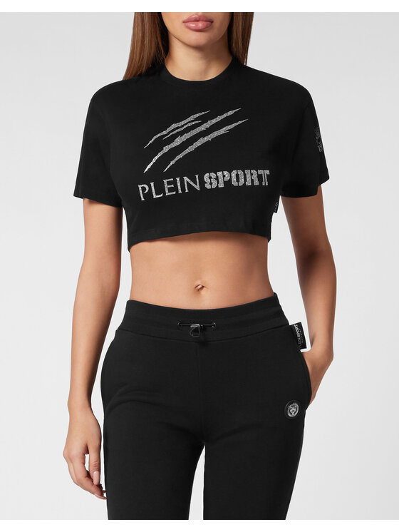 Plein Sport Plein Sport Tričko 12967 Čierna Regular Fit