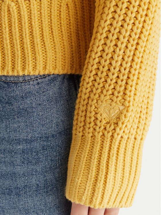 Roxy Roxy Пуловер Coming Home ERJSW03666 Жълт Regular Fit