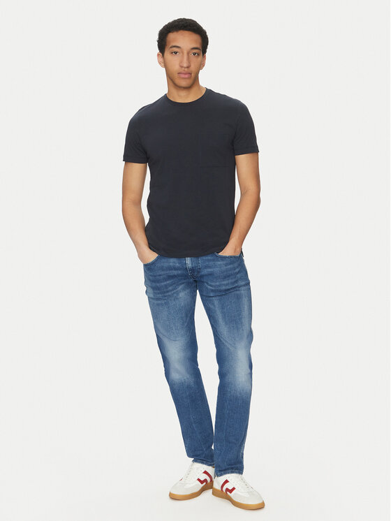 Geox Geox Marškinėliai M5510C T3243 F1624 Tamsiai mėlyna Regular Fit