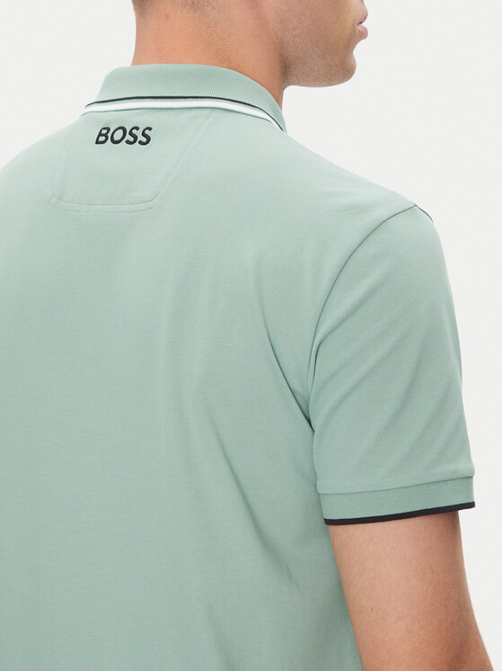 BOSS BOSS Polo marškinėliai Paddy Pro 50469102 Žalia Regular Fit
