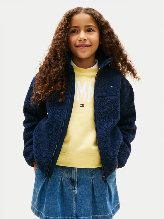 Tommy Hilfiger Tommy Hilfiger Felpa di pile KS0KS00739 Blu scuro Regular Fit