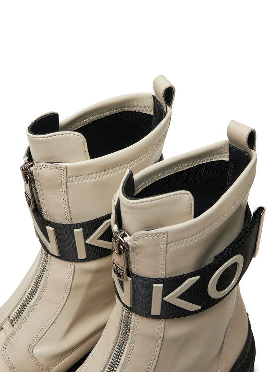 PINKO PINKO Polokozačky Mia 13 SD0219 P061 Écru