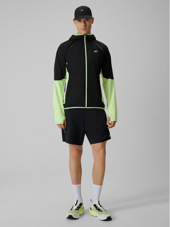 4F 4F Bluza RUNNING Żółty jasny Regular Fit