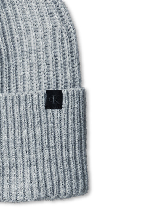 Calvin Klein Jeans Calvin Klein Jeans Sada čepice a šál Monogram Rib IU0IU00638 Šedá