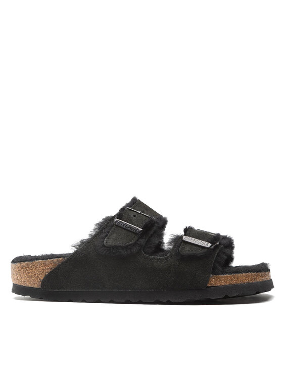 Birkenstock Birkenstock Iešļūcenes Arizona Shearling 0752663 Melns