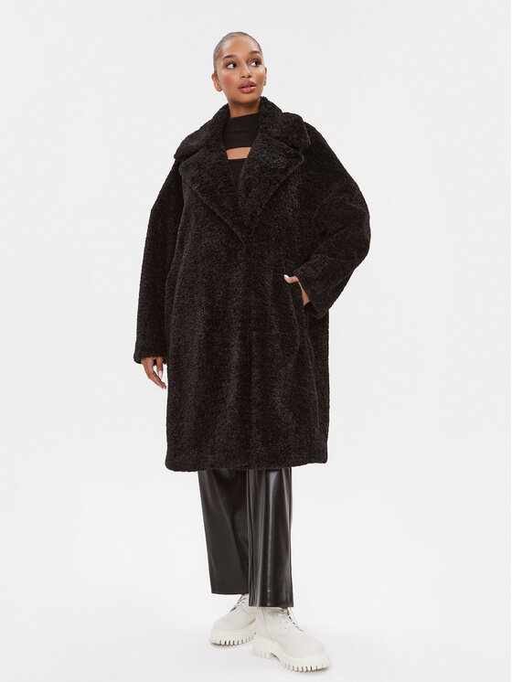HUGO Hugo Fellmantel Mewona-1 50498147 Schwarz Oversize
