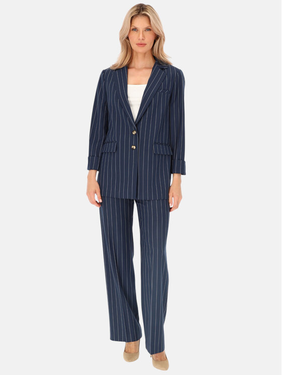 Potis & Verso Potis & Verso Marynarka Solo Granatowy Regular Fit
