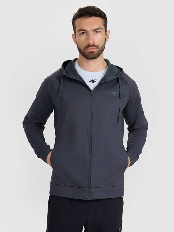 4F 4F Bluza MULTI ACTIVE Szary ciemny Regular Fit