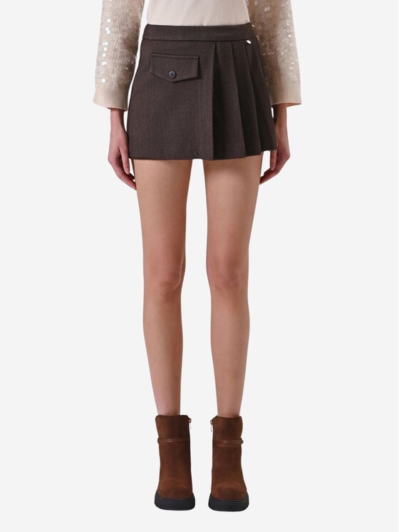 Rinascimento Rinascimento Gonna Short donna Marrone Regular Fit