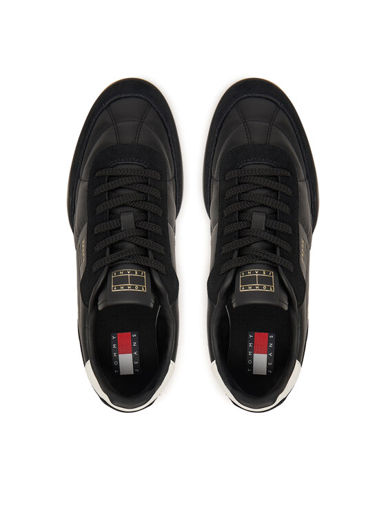 Tommy Jeans Tommy Jeans Sneakersy Tommy Jeans Low Lth Runner EM0EM01794 Čierna