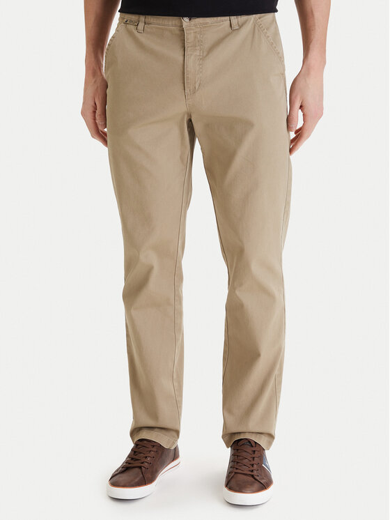 Beverly Hills Polo Club Beverly Hills Polo Club Pantaloni din material W126-BHMTR-1066-39X Bej Regular Fit