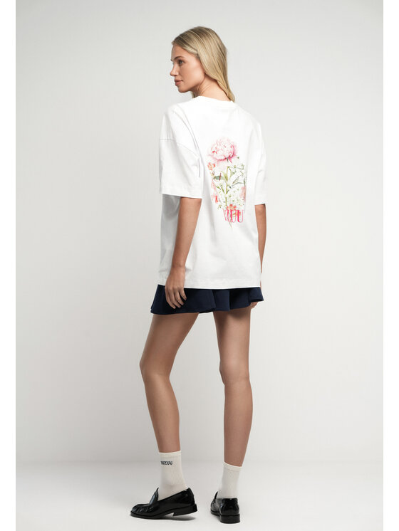 BIZUU BIZUU Top OVELIA Biały Standard Fit