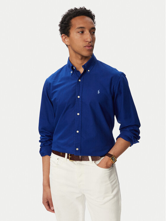 Polo Ralph Lauren Cămașă 710805564513 Bleumarin Regular Fit
