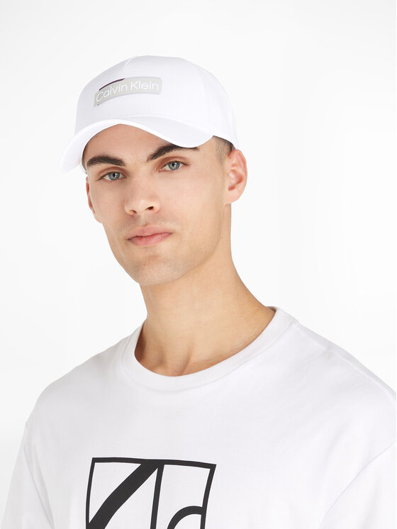 Șapcă Calvin Klein Layerd Logo Bb Cap K50K510970 Alb