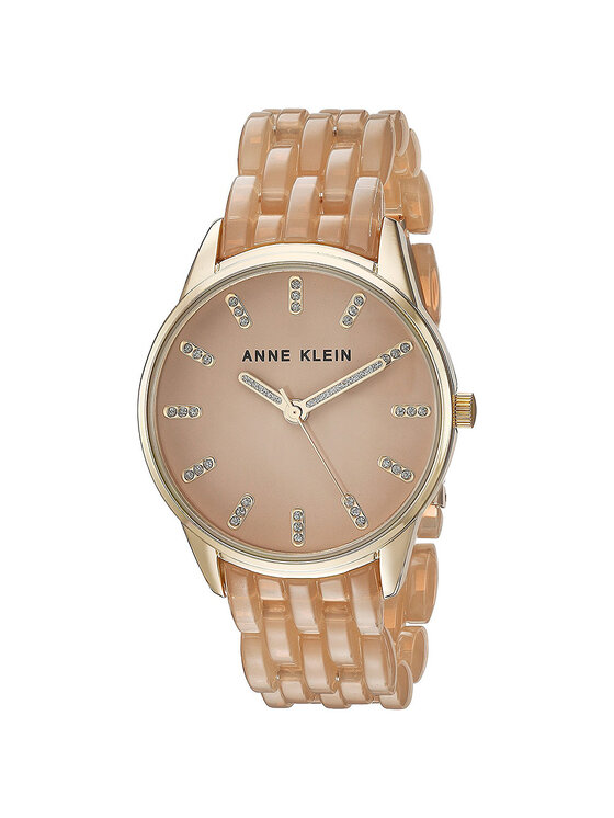 Anne Klein Anne Klein Zegarek AK-2616TNGB Beżowy