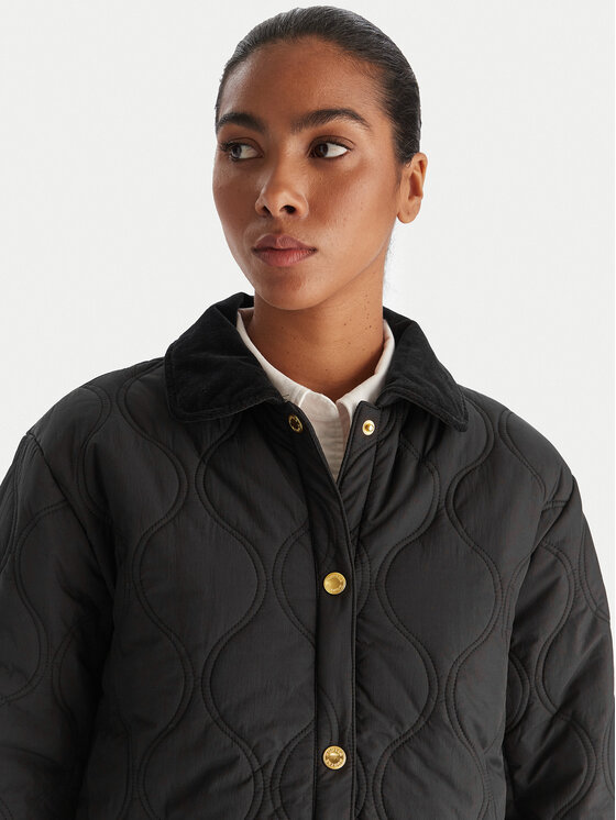 Hunter Hunter Μπουφάν μεταβατικό Witton HARW0004252 Μαύρο Regular Fit