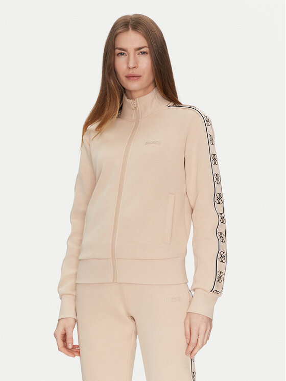 Guess Guess Bluză V2YQ16 KB3P2 Bej Regular Fit