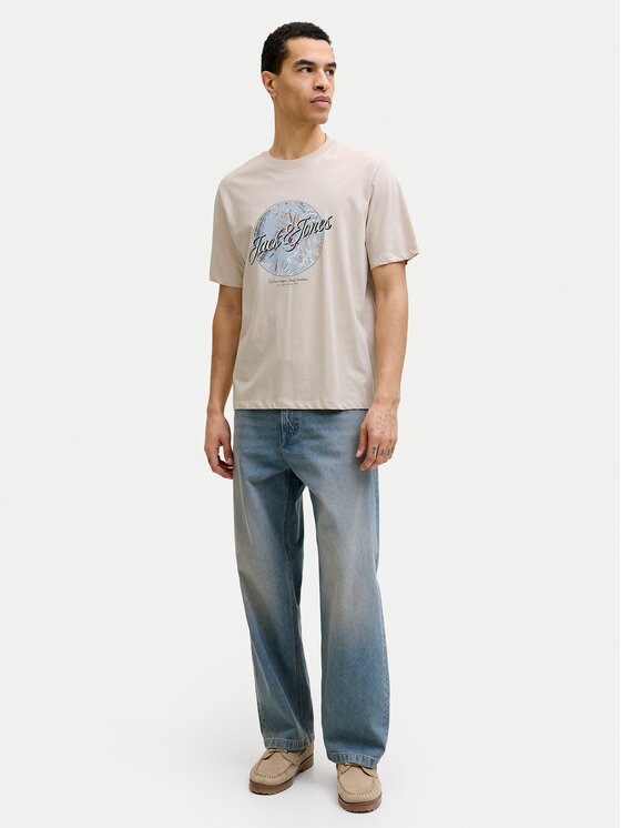 Jack & Jones Jack & Jones Футболка Honolulu 12288088 Бежевий Regular Fit