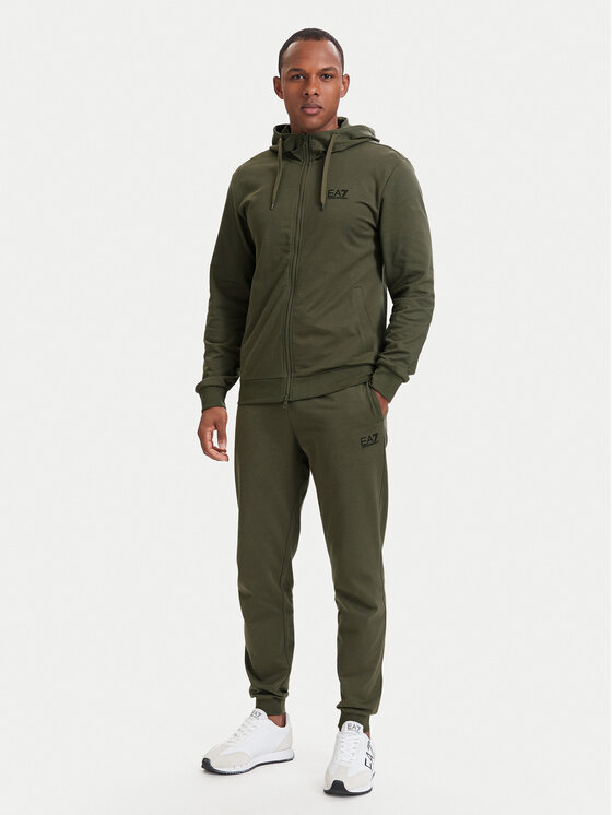 EA7 Emporio Armani EA7 Emporio Armani Mikina 8NPM33 PJVRZ U7014 Tmavo zelená Regular Fit