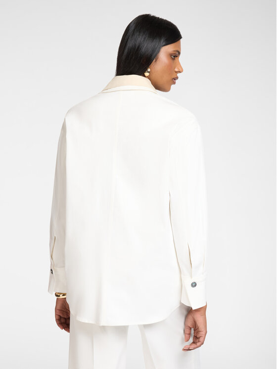 Elena Mirò Elena Mirò Camicia 5023Z000028N011 Bianco Regular Fit