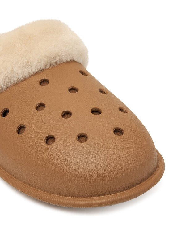 Crocs Crocs Pantofole Classic Fuzz Scuff 212143 Marrone