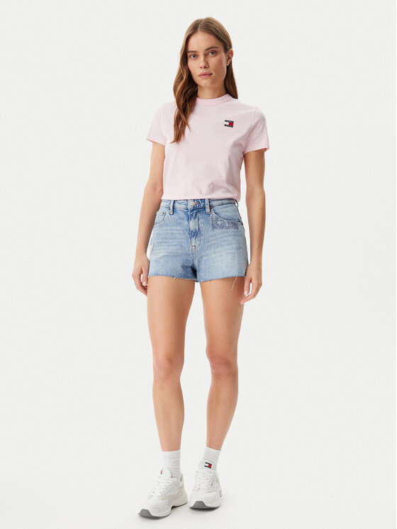 Tommy Jeans Tommy Jeans Тишърт DW0DW20153 Розов Regular Fit