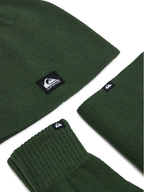 Quiksilver Quiksilver Komplektas: kepurė, gaubtas ir pirštinės CWBEO-QS-SM346-002-AW26 Tamsiai žalia