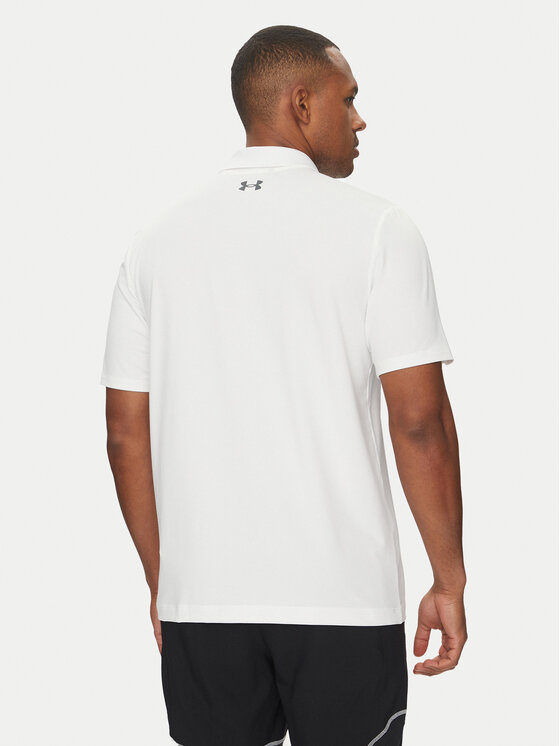 Under Armour Under Armour Тениска с яка и копчета Matchplay 1377374 Бял Regular Fit