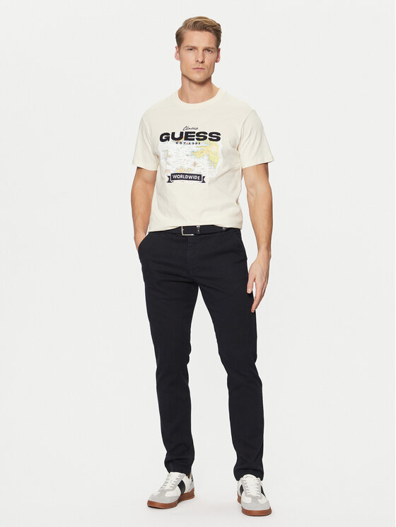 Guess Guess T-krekls M5RI10 I3Z14 Écru Regular Fit