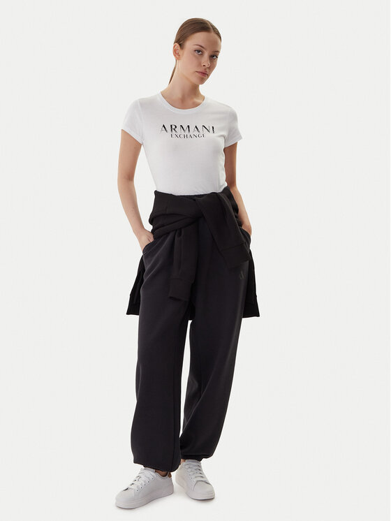 Armani Exchange Armani Exchange Tričko XW001351 AF17172 U0002 Biela Slim Fit