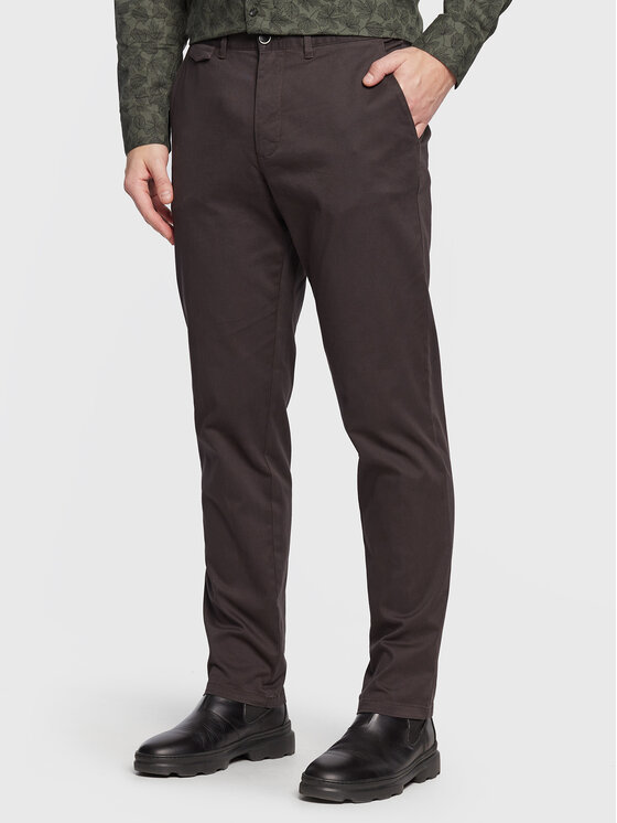 Sisley Pantaloni din material 4XRUSF01M Maro Regular Fit