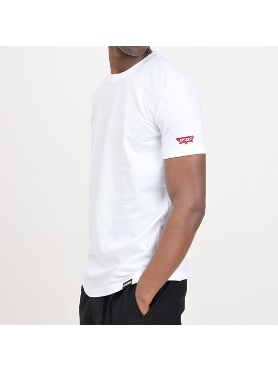 Dsquared2 Dsquared2 T-shirt T-Shirt Dsquared2 Uomo Bianco Regular Fit