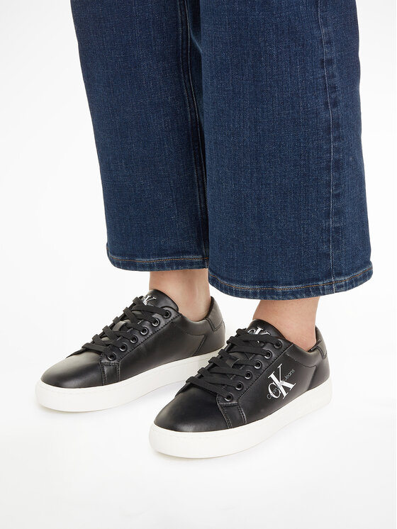 Calvin Klein Jeans Calvin Klein Jeans Αθλητικά Classic Cupsole Laceup Lth Wn YW0YW01269 Μαύρο