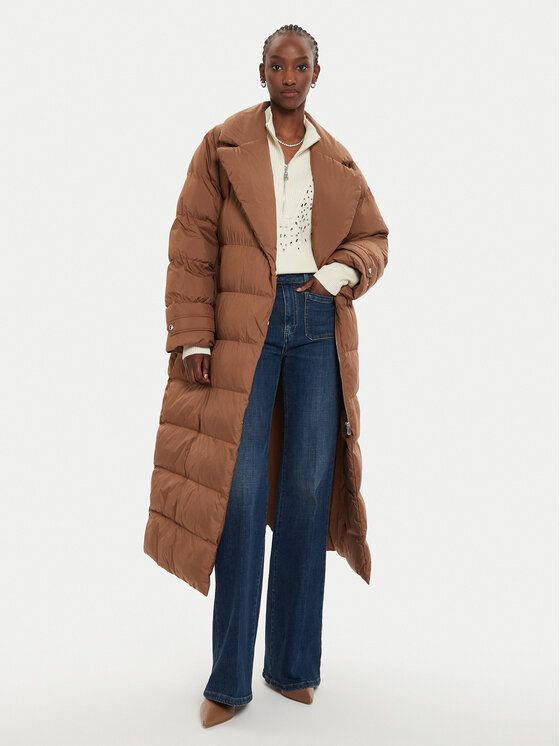 PINKO PINKO Kurtka zimowa Taccuino 103829 A0L5 Brązowy Regular Fit