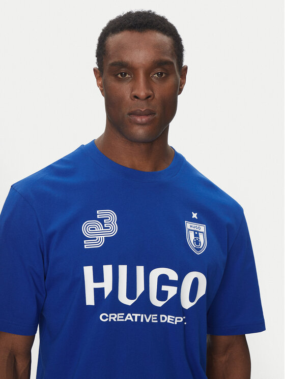 HUGO HUGO Marškinėliai Nebulop 50541252 Mėlyna Regular Fit
