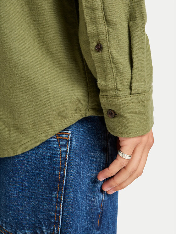 Quiksilver Quiksilver Риза Motherfly Solid EQYWT04651 Зелен Regular Fit