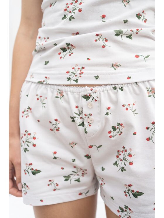 White pocket White pocket Piżama na ramiączkach Biały Regular Fit
