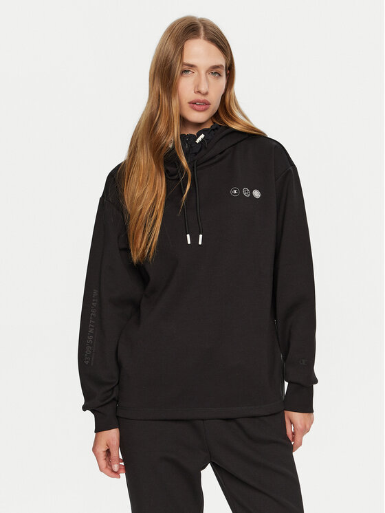 Champion Mikina 117515 Čierna Loose Fit