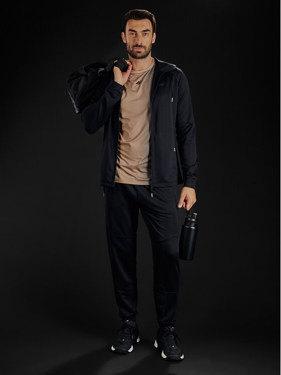 4F 4F Bluza techniczna GOLDEN WARRIOR Czarny Regular Fit