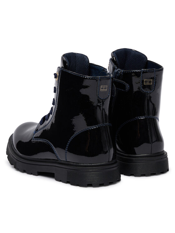 Tommy Hilfiger Tommy Hilfiger Зимни обувки Lace-Up Bootie T1A5-34005-1237 S Тъмносин
