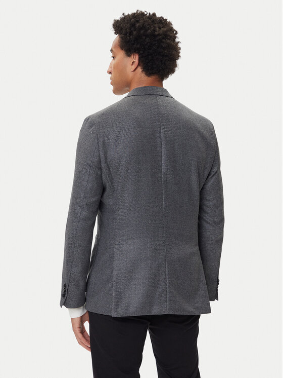 BOSS BOSS Marynarka BOSS-50551560 Szary Regular Fit