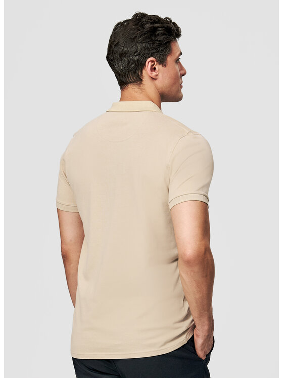 Pako Lorente Pako Lorente Polo P26SF-TX-001 Beżowy Classic Fit
