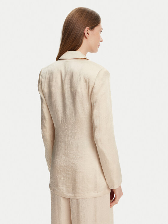 Marella Marella Sakoi Selz 2513041085 Écru Regular Fit