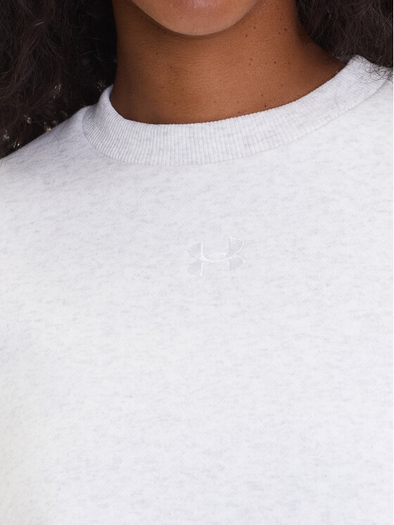 Under Armour Under Armour Majica dugih rukava Ua Rival 1386463 Bijela Oversize