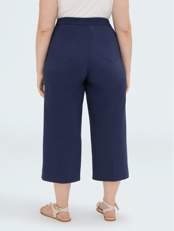 Fiorella Rubino Fiorella Rubino Spodnie materiałowe P042L002400N034 Niebieski Cropp Fit